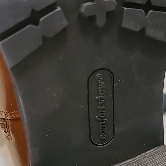 Tall inside calf zip Boots tan ComfortView size 12W - Picture 7 of 7